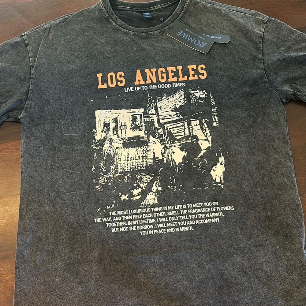 Romwe Los Angeles graphic tee- XXL